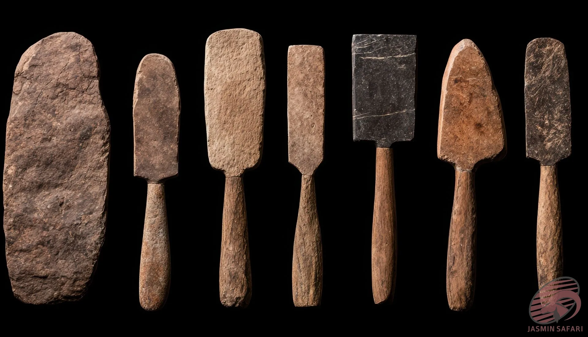 "Ancient Persian stone tools for hunting and daily activities"