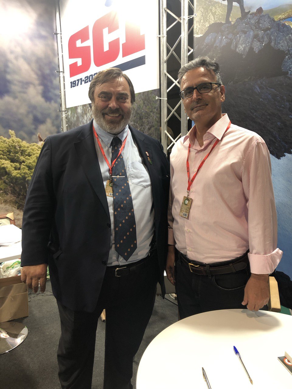 Cinegetica 2023 with president of SCI, Spanish chapter.